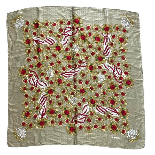 CHANEL シャネル スカーフ ストール アクセサリー 小物 総柄