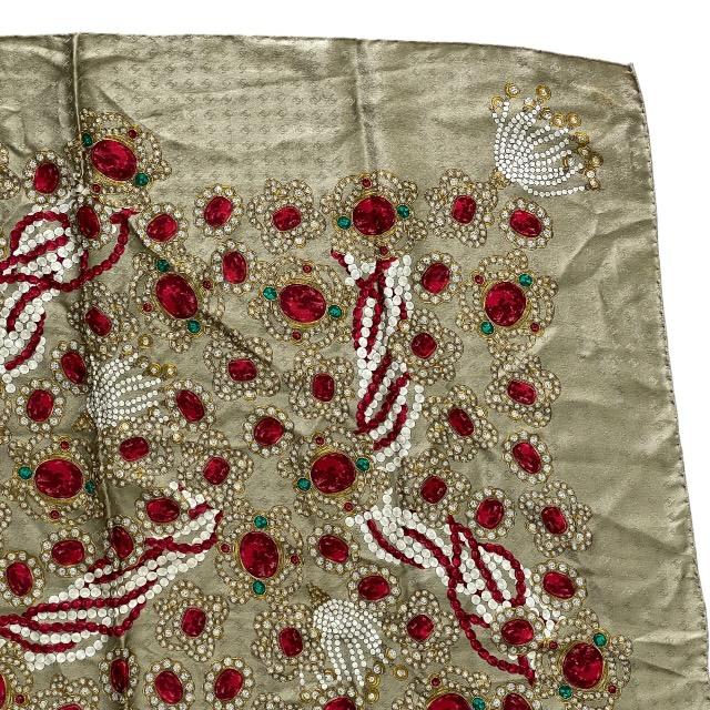 CHANEL シャネル スカーフ ストール アクセサリー 小物 総柄 ルビー柄