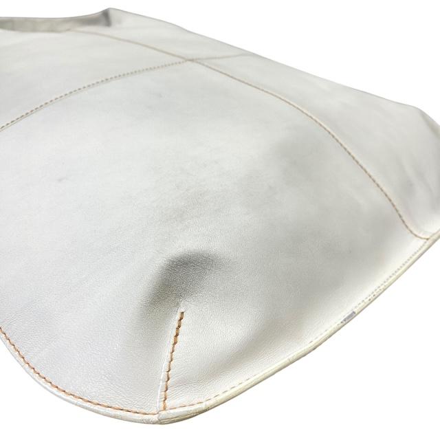 美品　HIROFU　ヒロフ　40周年記念　トートバッグ　レザー　白　肩掛け◎ HIROFU（ヒロフ） バッグ ハンドバッグ トートバッグ 手持ち鞄 肩掛け