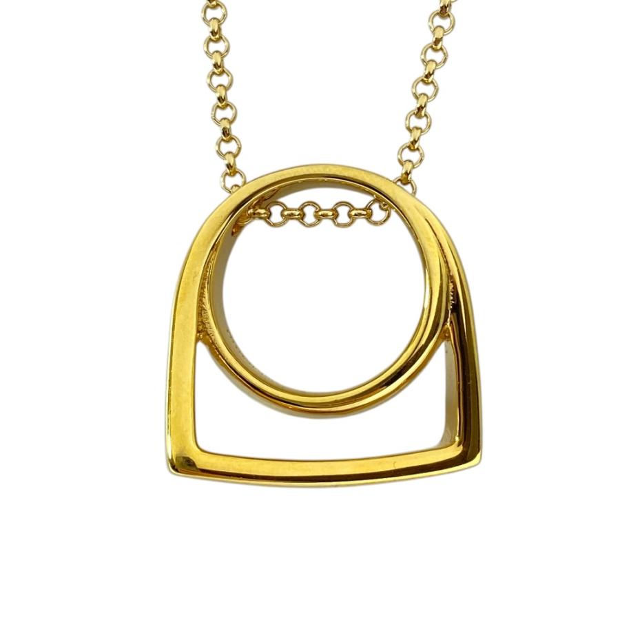 フィリップオーディベール ロング ネックレス ペンダント リングモチーフ アクセサリー ゴールド PHILIPPE AUDIBERT_1