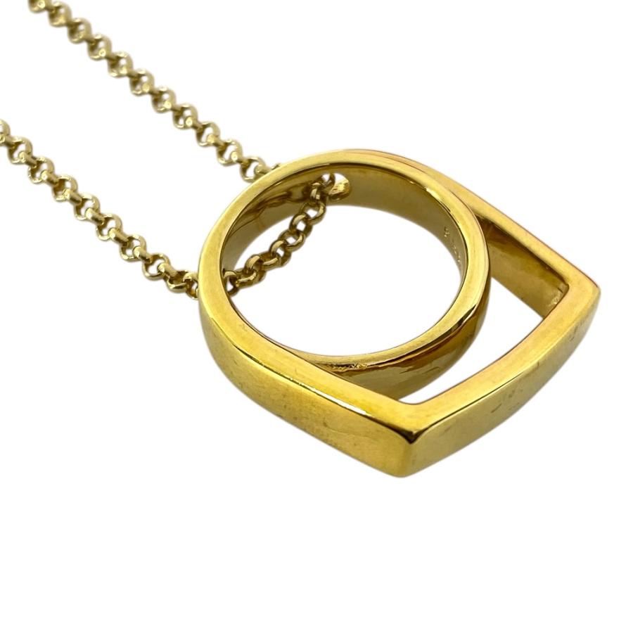 フィリップオーディベール ロング ネックレス ペンダント リングモチーフ アクセサリー ゴールド PHILIPPE AUDIBERT_2