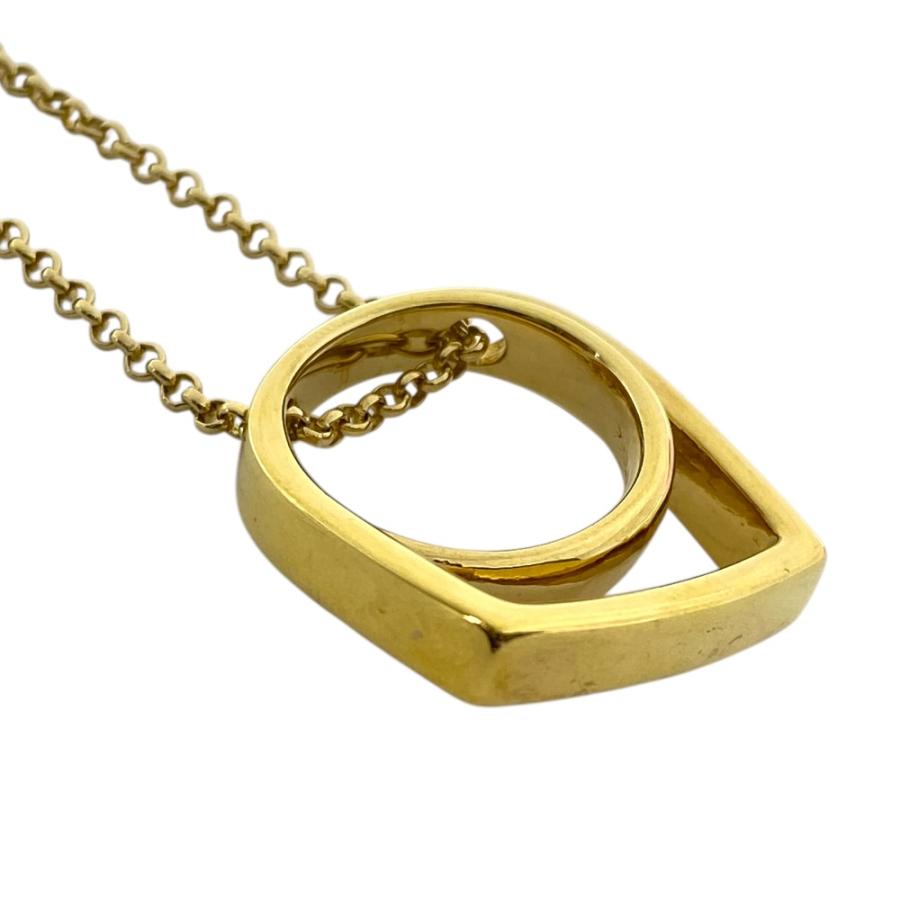 フィリップオーディベール ロング ネックレス ペンダント リングモチーフ アクセサリー ゴールド PHILIPPE AUDIBERT_4