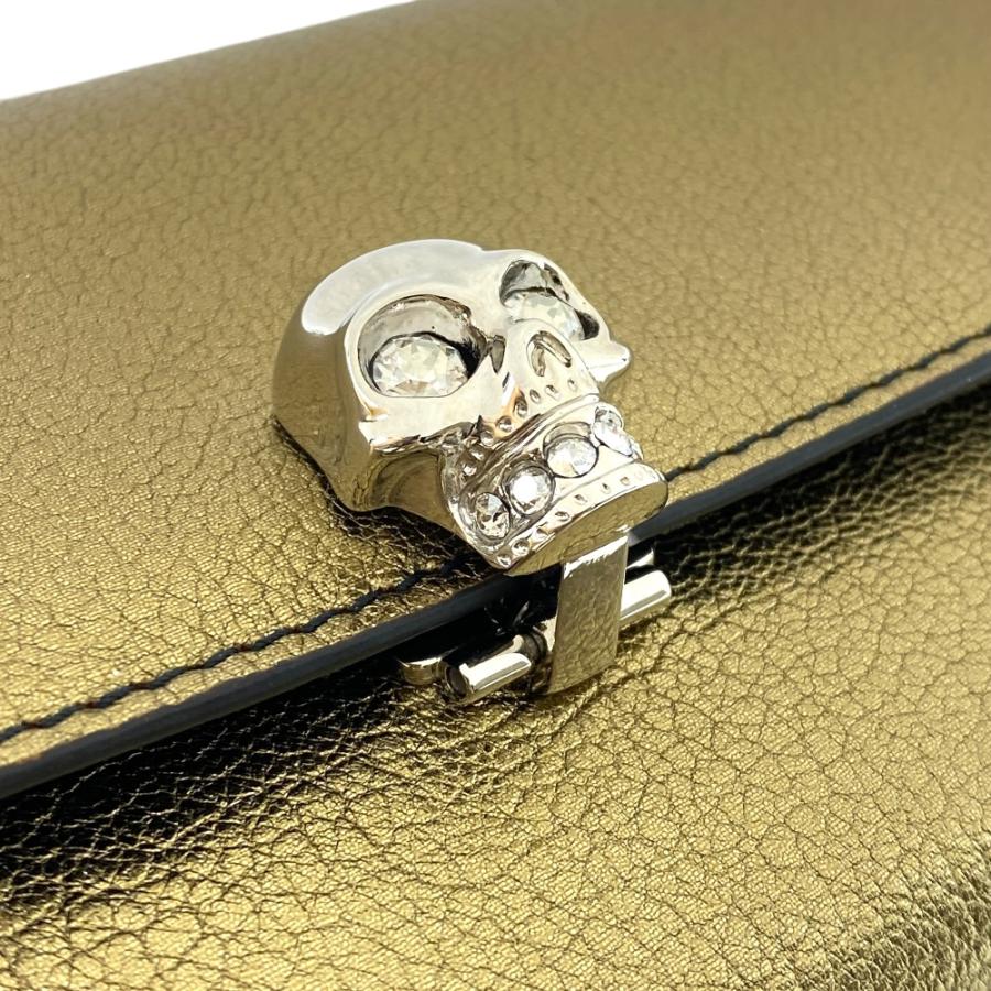 ◾︎美品◾︎ アレキサンダーマックイーン ショルダー ウォレット スタッズ スカル Alexander McQueen（アレキサンダーマックイーン） 未使用 スカル