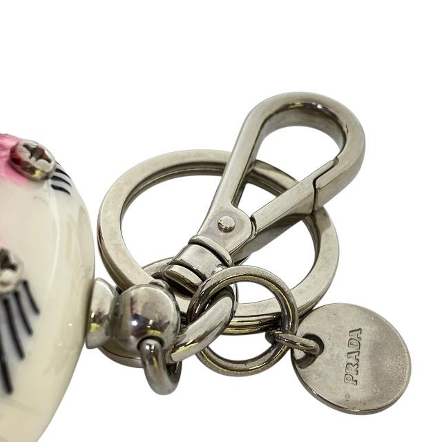 PRADA バッグチャーム ブラック ミニアイコン Re-nylon キーチェーン チャーム | PRADA