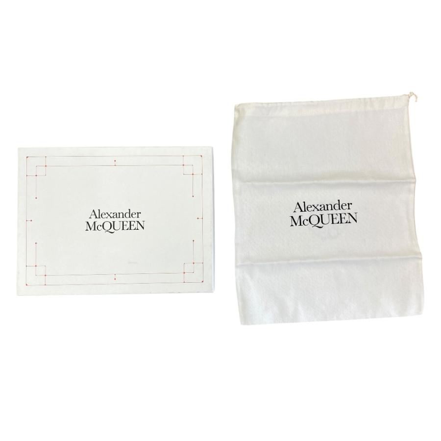未使用展示品 アレキサンダーマックイーン ローファー 厚底 クロコ型押し レザー ボルドー Alexander McQueen [サイズ35(約22.5cm)]