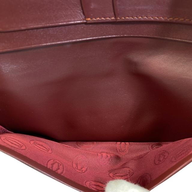 s24g-1140k【中古】Cartier カルティエ　マストライン　がま口　三つ折り　長財布　レザー　ボルドー　本体のみ 楽天市場】s24g-1140k【中古】Cartier カルティエ マストライン がま口