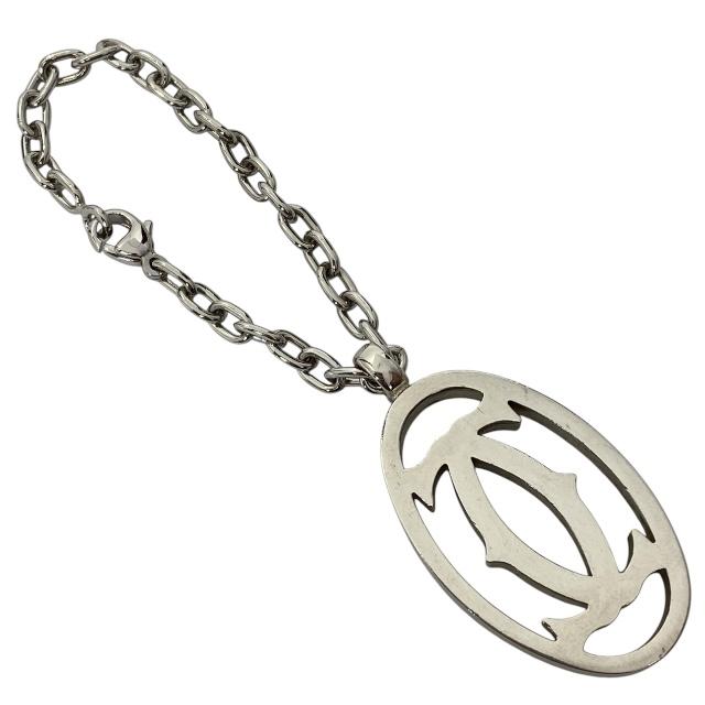 カルティエ デコール 2Cチャーム キーホルダー キーリング Cartier カルティエ デコール 2Cチャーム 2Cモチーフ キーホルダー