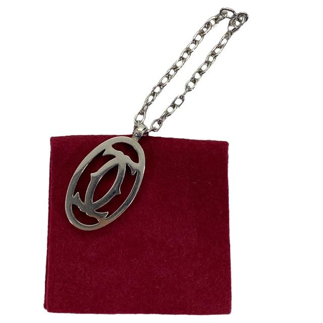 カルティエ デコール 2Cチャーム キーホルダー キーリング Cartier カルティエ デコール 2Cチャーム 2Cモチーフ キーホルダー