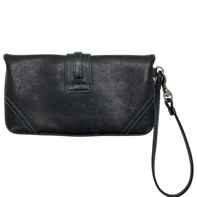 COACH（コーチ） ポーチ 小物入れ マルチポーチ 小物 レザー ブラック