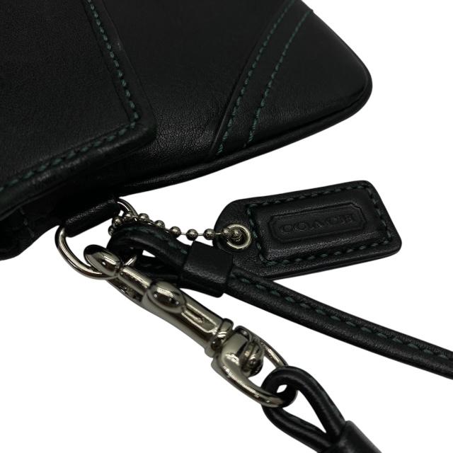 coach 小物入れ COACH（コーチ） ポーチ 小物入れ マルチポーチ 小物 レザー ブラック