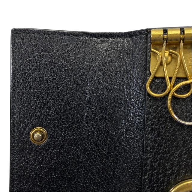 GUCCI（グッチ） 495071 6連 キーケース 蜂 ハチ モチーフ ロゴ レザー