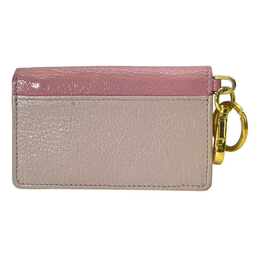 miu miu（ミュウミュウ） キーリング付き リボンマドラス カードケース