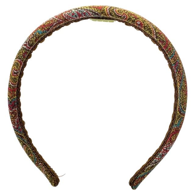 ETRO（エトロ） カチューシャ ヘアアクセサリー 小物 総柄 シルク