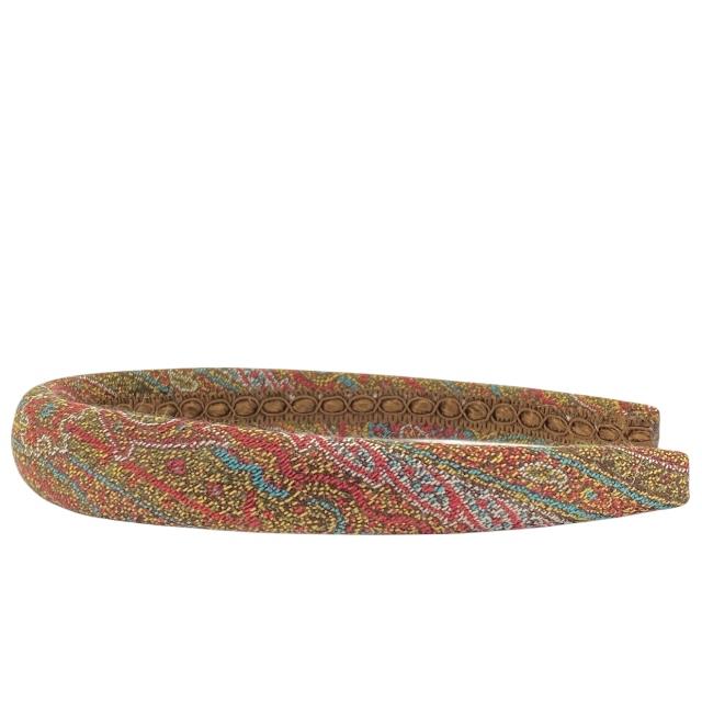 ETRO（エトロ） カチューシャ ヘアアクセサリー 小物 総柄 シルク