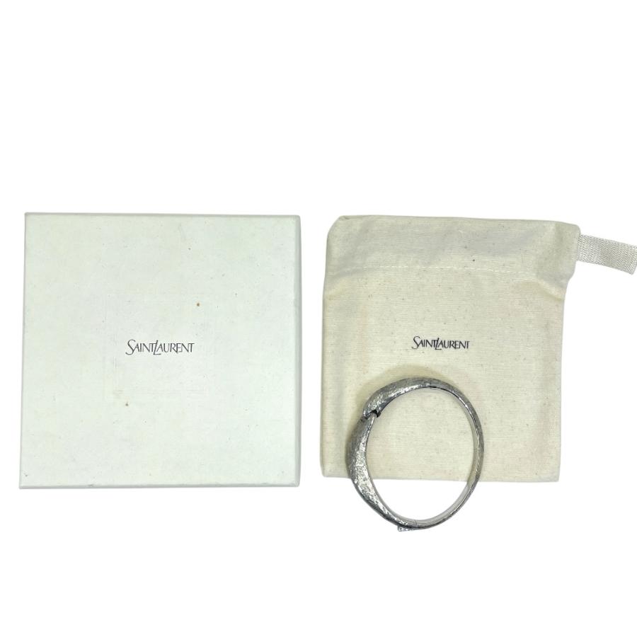 SAINT LAURENT 希少 サンローラン シルバー バングル ブレスレット