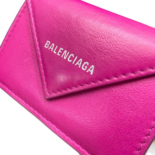BALENCIAGA（バレンシアガ） 391446 ペーパー ミニウォレット 財布 三
