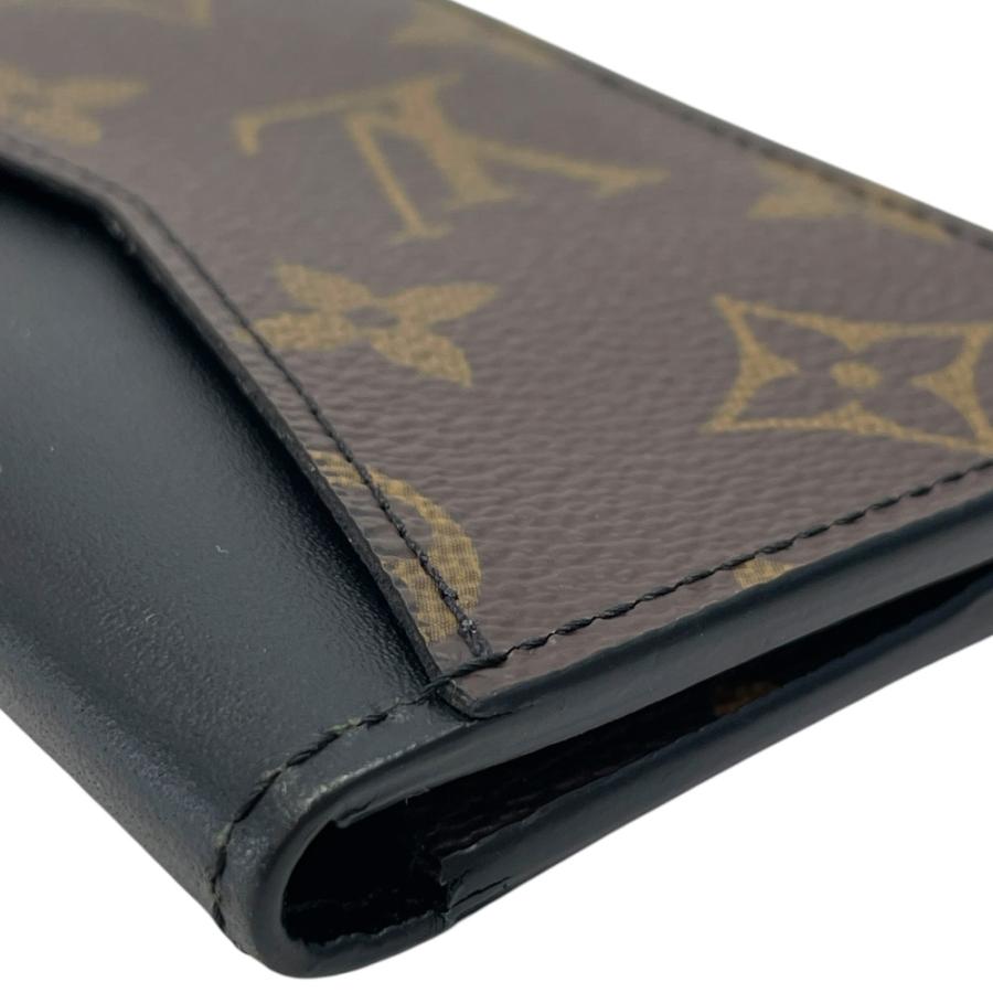 ルイヴィトン　オーガナイザードゥポッシュ モノグラム×黒　マカサー　名刺入れ LOUIS VUITTON（ルイ・ヴィトン） カードケース モノグラム・マカサー