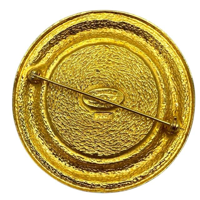 CHANEL シャネル カンボンライン サークル ピンブローチ ブローチ