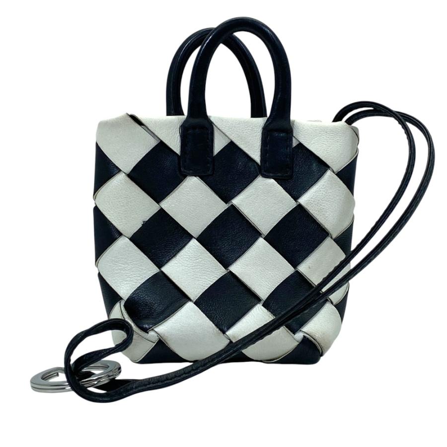 ボッテガ ヴェネタ イントレチャート バッグチャーム キーホルダー ミニバッグ BOTTEGA VENETA（ボッテガ・ヴェネタ） ボッテガ ヴェネタ イントレ