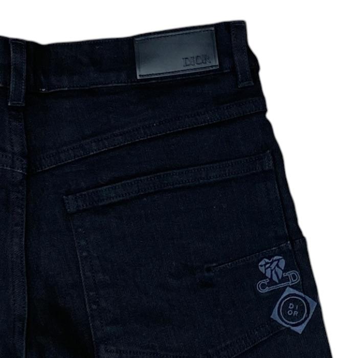 Dior HOMME 未使用 ディオール 刺繍 デニム パンツ ボトムス ロゴ