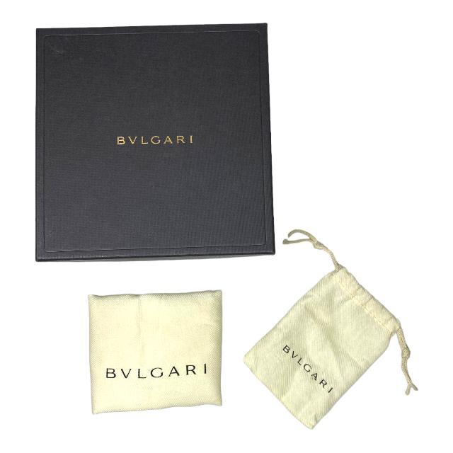 BVLGARI ブルガリ ベルト シルバー ロゴ レザー ベージュ系