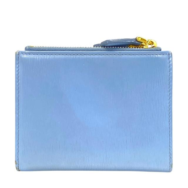 PRADA 財布　青色 6万取引突破◇UPS速達便【PRADA】折り畳み財布◇2ML049_QHH