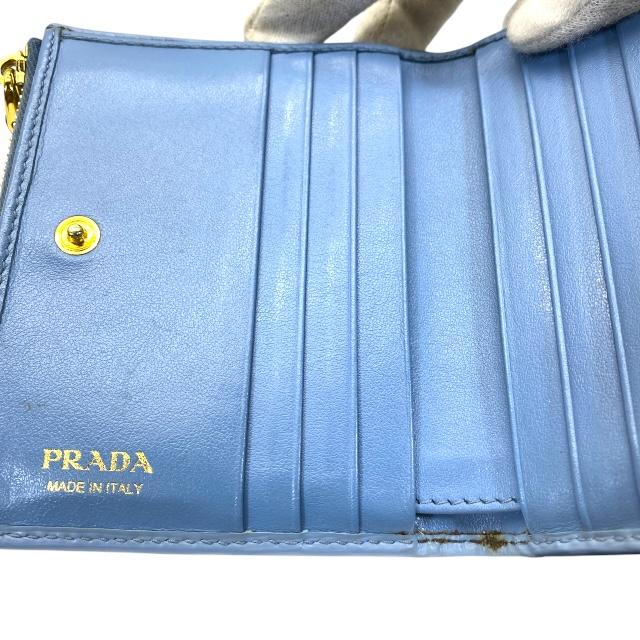 ⭐️新品未使用⭐️　PRADA　1ML024　二つ折り財布　レザーウォレット PRADA プラダ 1ML024 財布 二つ折り財布 折財布 コンパクトウォレット