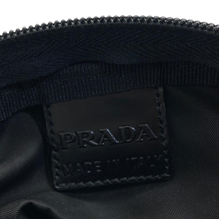 PRADA プラダ ポーチ メイクポーチ ブラック 三角ロゴ 小物入れ PRADA（プラダ） ポーチ 化粧ポーチ コスメポーチ 小物入れ 三角ロゴ