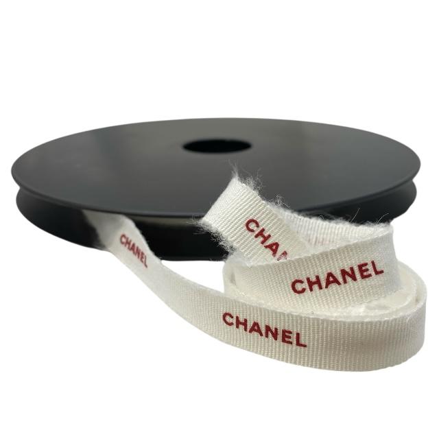 CHANELリボン2ロール白＆黒 CHANEL（シャネル） リボンロール 2点セット ラッピングリボン 小物