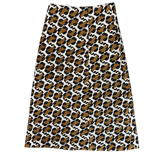 フェンディ FQ7180 レオパード キルティング ロングスカート ボトムス  