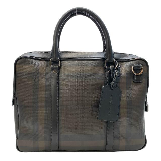 美品 BURBERRY オールレザー 2way ビジネスバッグ ショルダーバッグ BURBERRY バーバリー 2way ビジネスバッグ ハンドバッグ