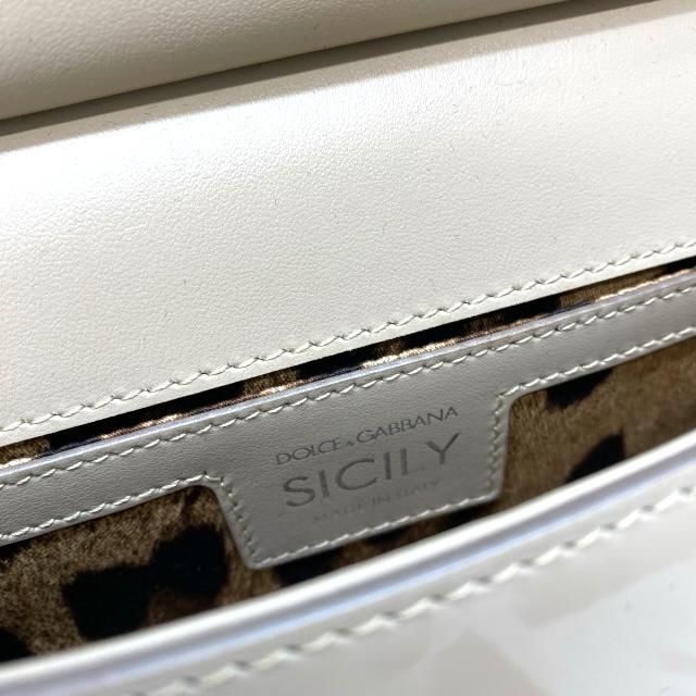 D&G シシリー　2way ベージュ　ハンドバッグ　ショルダーバッグ　レザー DOLCE&GABBANA（ドルチェ & ガッバーナ） 【美品】ドルチェ&ガッバーナ