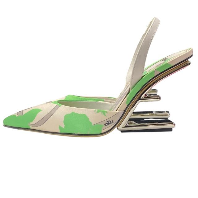 フェンディ柄パンプスサンダル FENDI 【未使用】フェンディ 8J8367 パンプス ミュール サンダル