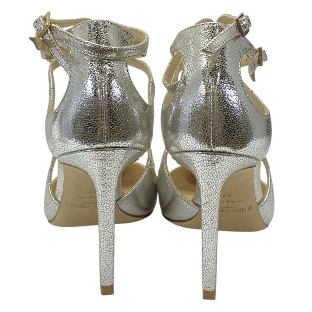 Jimmy Choo パンプス 37 ジミーチュウ JIMMY CHOO オープントゥ パンプス エナメル37