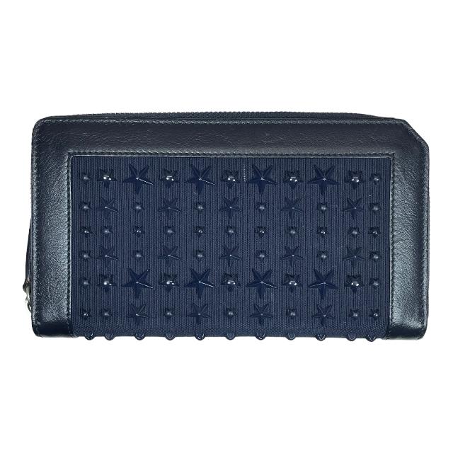 JIMMY CHOO ジミーチュウ 長財布 財布 ラウンドファスナー スタッズ 