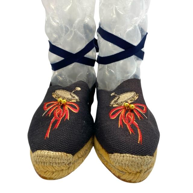 HERMES エルメス エスパドリーユ シューズ スリッポン フラット