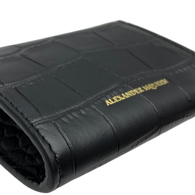 ALEXANDER MCQUEEN カード、ケースブラック【2】¨̮⃝ Alexander McQueen（アレキサンダーマックイーン） コインケース
