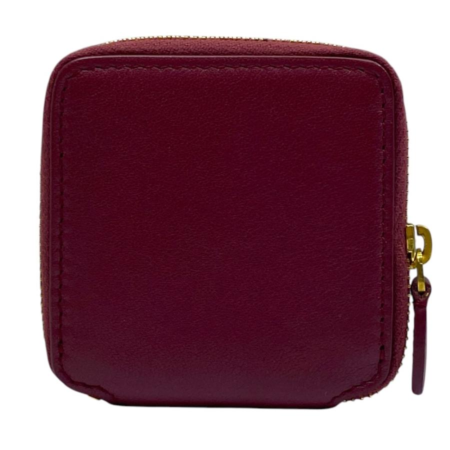 美品 BALENCIAGA バレンシアガ Ville ヴィル コインケース コンパクトウォレット 小銭入れ レザー ロゴ ボルドー 532244 | BALENCIAGA | 01