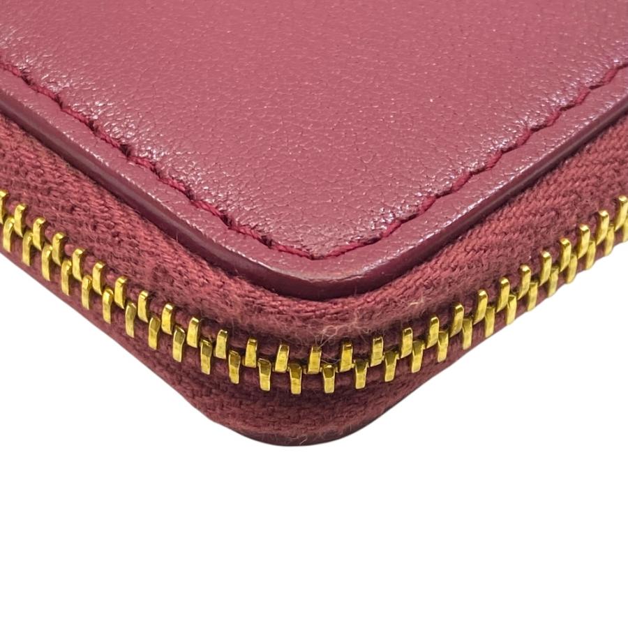 美品 BALENCIAGA バレンシアガ Ville ヴィル コインケース コンパクトウォレット 小銭入れ レザー ロゴ ボルドー 532244 | BALENCIAGA | 03