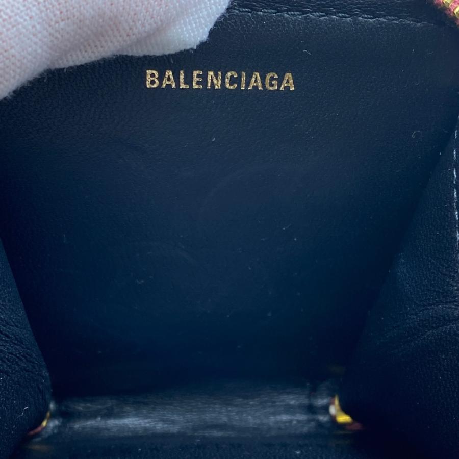 美品 BALENCIAGA バレンシアガ Ville ヴィル コインケース コンパクトウォレット 小銭入れ レザー ロゴ ボルドー 532244 | BALENCIAGA | 06