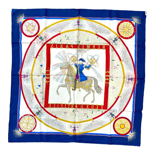 HERMES エルメス スカーフ 大判 カレ90 FEUX D