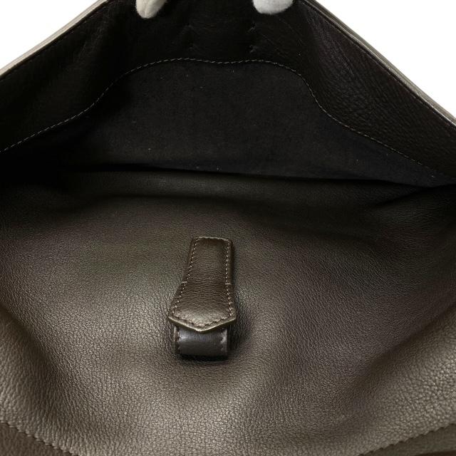Loro Piana ロロ・ピアーナ メヌエット MENUET ハンドバッグ トートバッグ 手持ち鞄 肩掛け レザー ダークブラウン_7