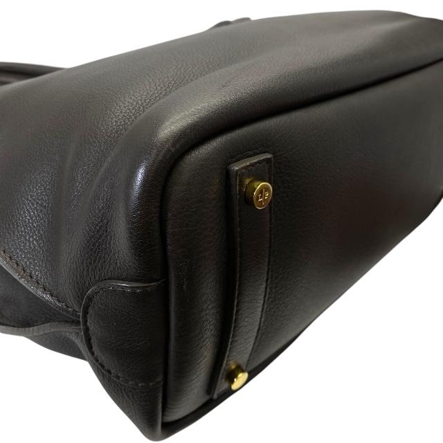 Loro Piana ロロ・ピアーナ メヌエット MENUET ハンドバッグ トートバッグ 手持ち鞄 肩掛け レザー ダークブラウン_3