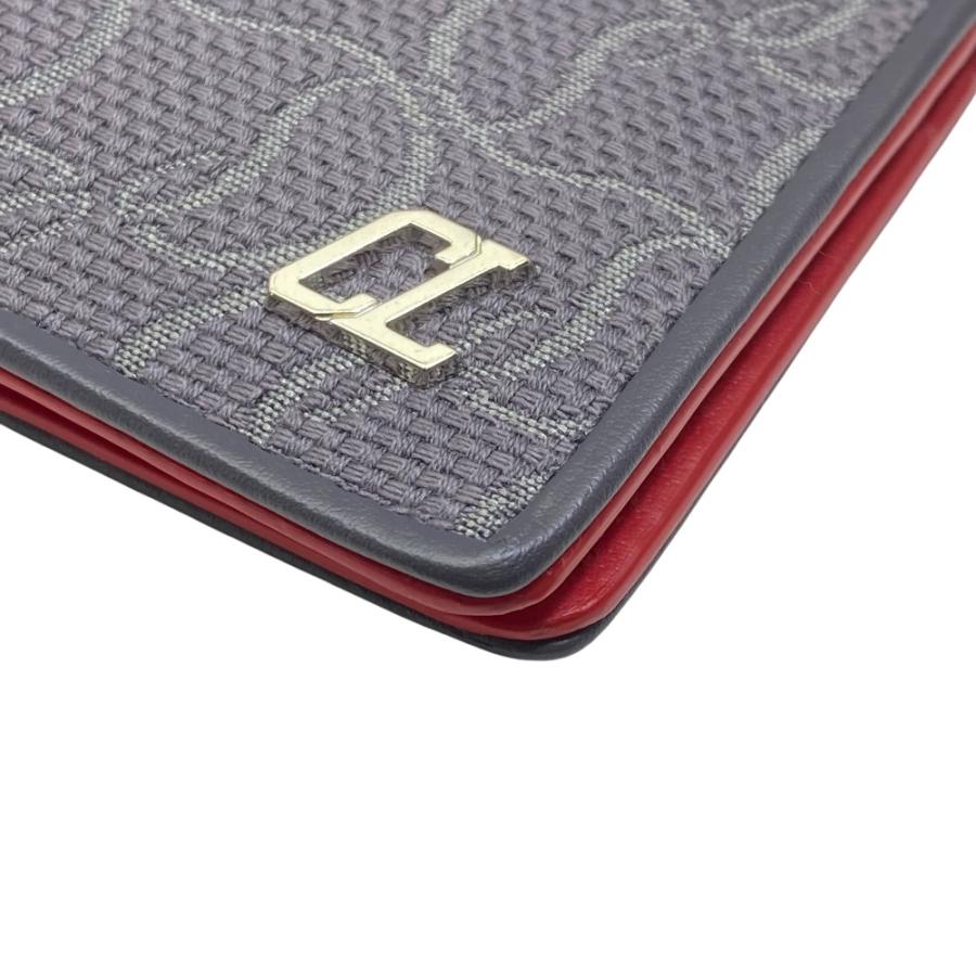 Christian Louboutin 財布 長財布 レッド グレー Christian Louboutin（クリスチャンルブタン） 新品 クリスチャン