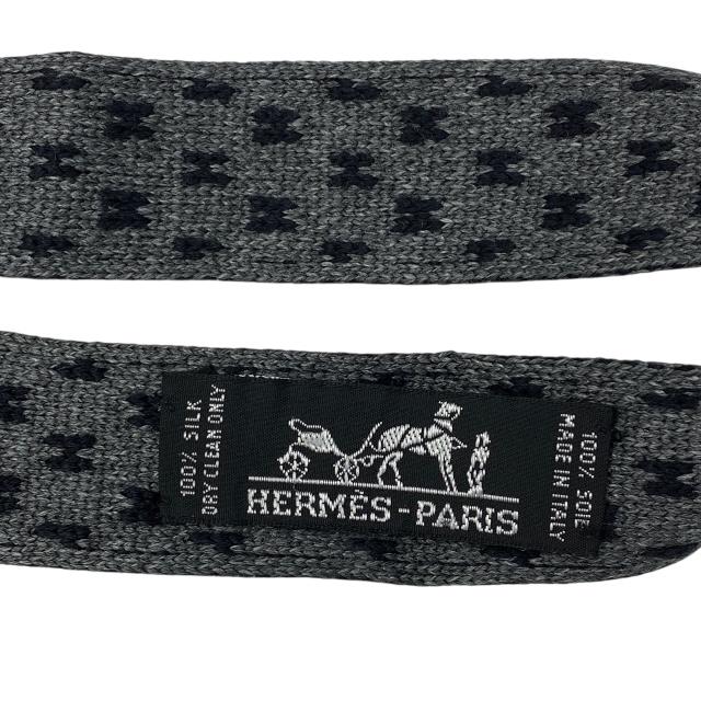 HERMES（エルメス） ネクタイ アクセサリー 小物 総柄 H柄 Hロゴ 