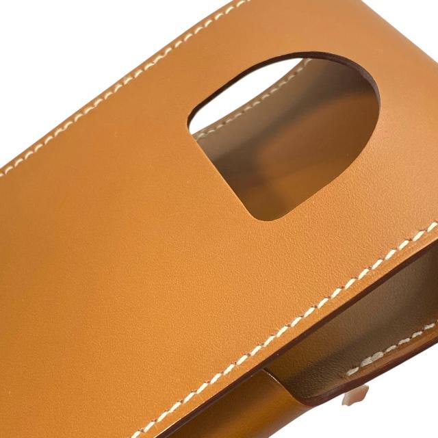 HERMES ブラウンレザー ケース HERMES（エルメス） 【希少】HERMES マルチケース スマホケース 二