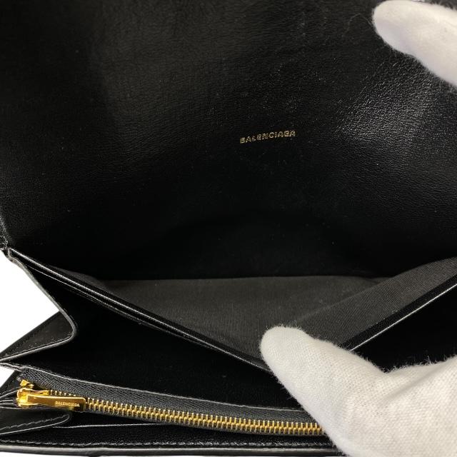 極美✨バレンシアガ 二つ折り財布 エブリデイ カーフレザー ブラック 楽天市場】バレンシアガ BALENCIAGA 財布 二つ折り エブリデイ
