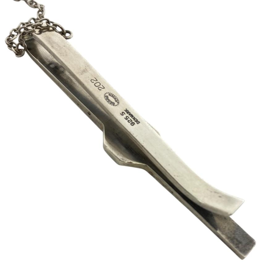 ジョージジェンセン　ネクタイピン　銀製　シルバー　オニキス Georg Jensen（ジョージ ジェンセン） オニキス ネクタイピン タイピン