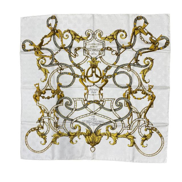 HERMES エルメス カレ90 LINSTRVCTION DV ROY 帝王学