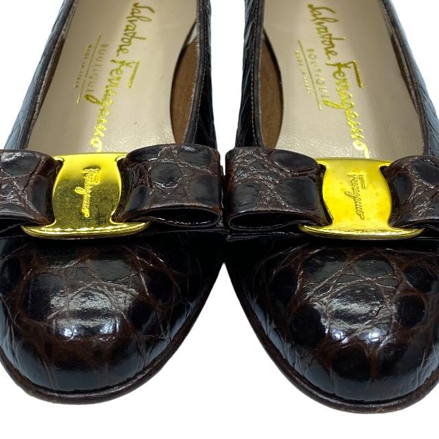 FERRAGAMO フェラガモ シューズ パンプス ヒール ラウンドトゥ